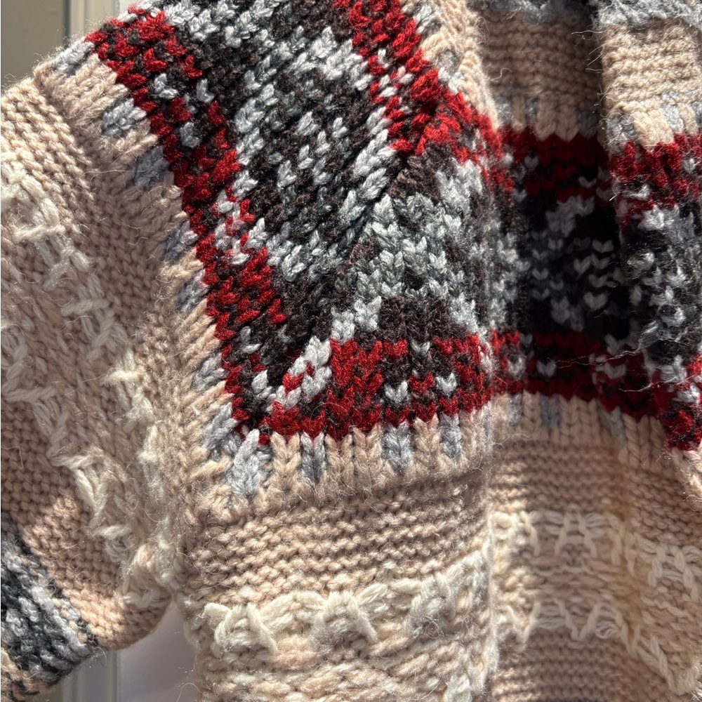 Sundance Multicolor Patterned Sweater Coat - Picture 5 of 9
